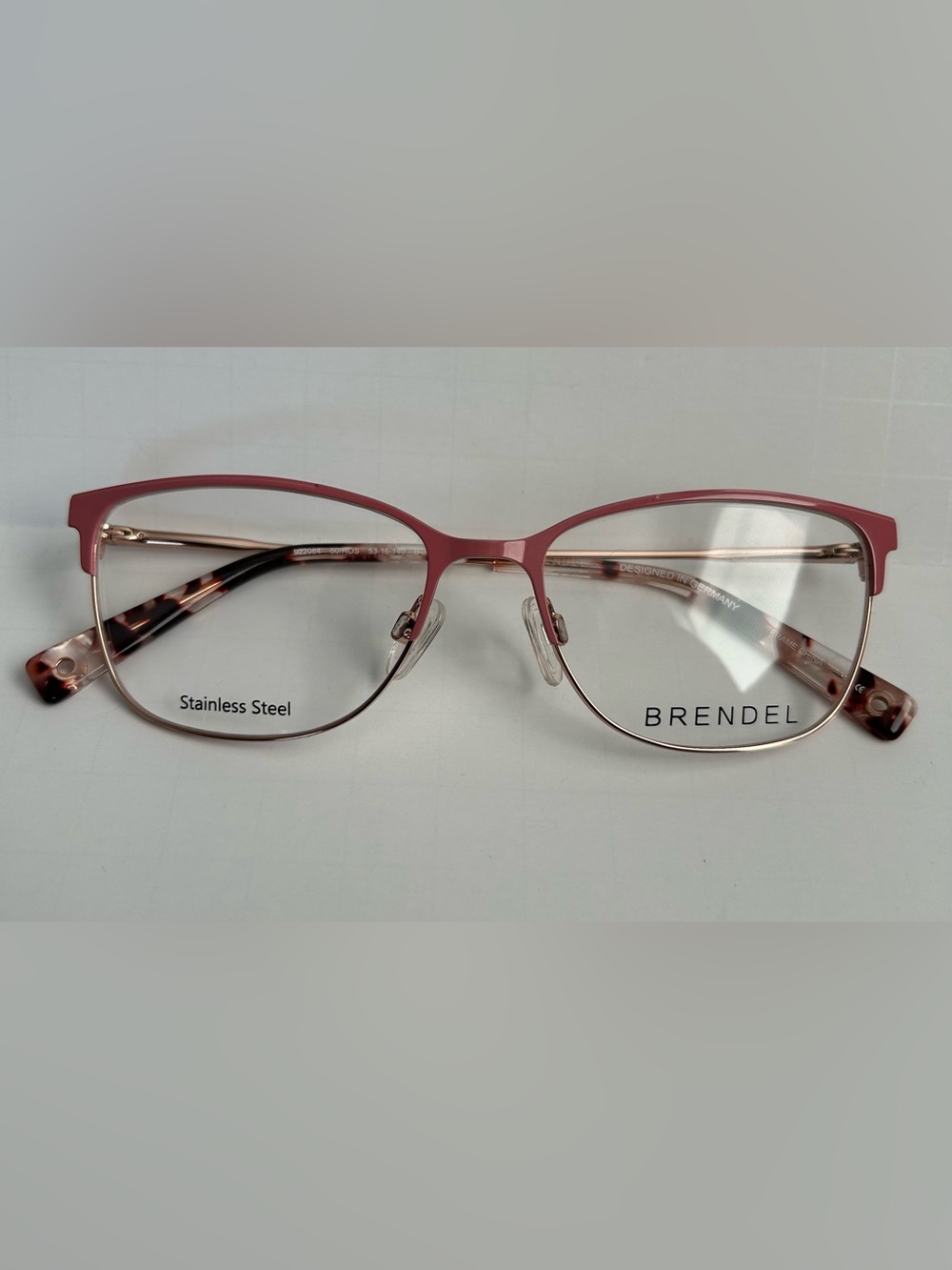 Brendel 922084 Rose Gold Stainless Steel Glasses Frames Women 53-16-140 B38